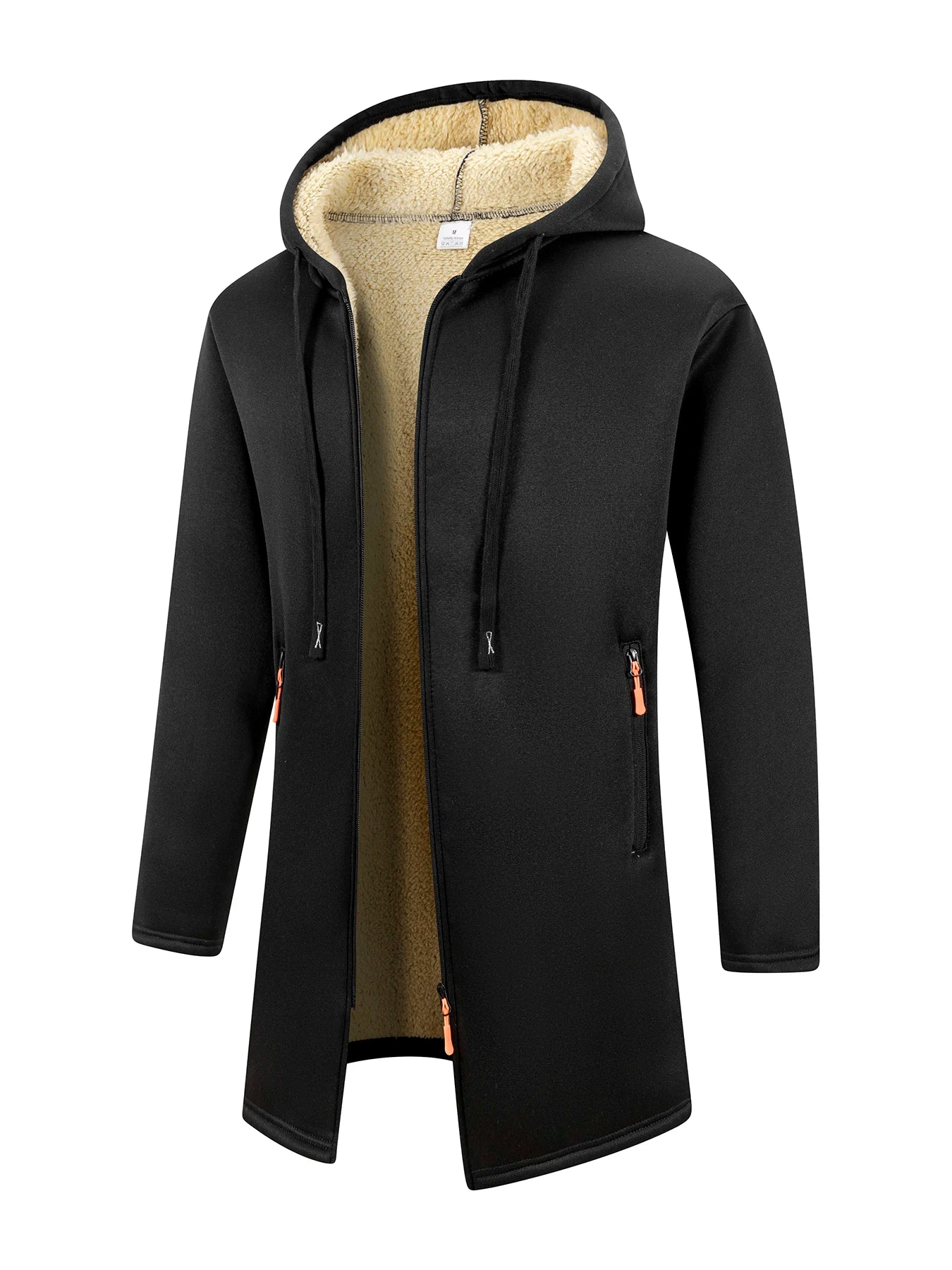 Winter Men's Thickened Hoodies Jacket Outdoor Warm Zipper Long Sleeve Sweatshirts Cardigan Streetwear Solid Color Tops Overcoat - Buy online at  Vibe In Cart.