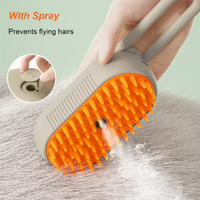 New Cat Dog Pet Spray Massage Brush One Button Steam Spray Folding Rotatable Floating Hair Bath Hair Removal Brush Comb - Buy online at  Vibe In Cart.