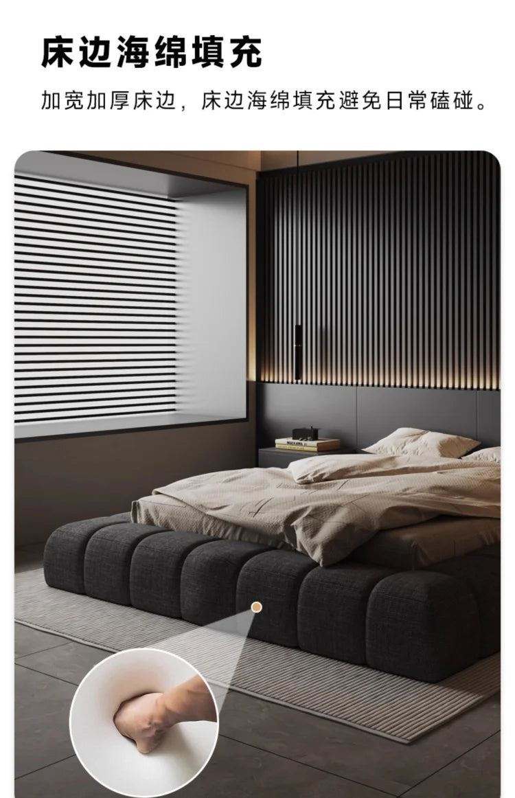 Frame High End Bed Aesthetics Tatami Minimalist Wedding Confortable Bed Master Bedroom Fashionable Design Muebles Furniture - Buy online at  Vibe In Cart.