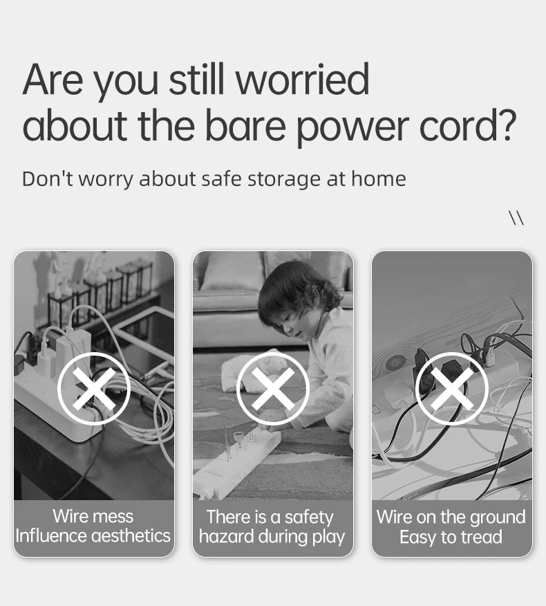 Rectangle Wire and Cable Storage Organizer Box for Earphone and Electric Wires