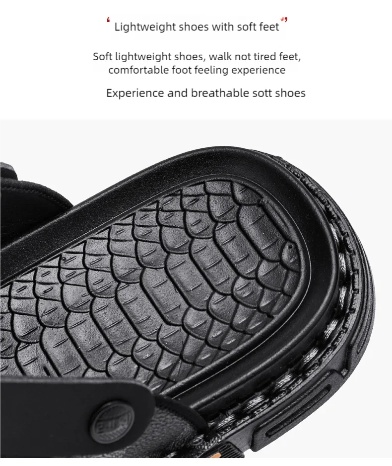 Men's high-quality beach shoes summer outdoor casual flip-flops sandals soft-sole non-slip comfort fashion dual-purpose slippers - Buy online at  Vibe In Cart.