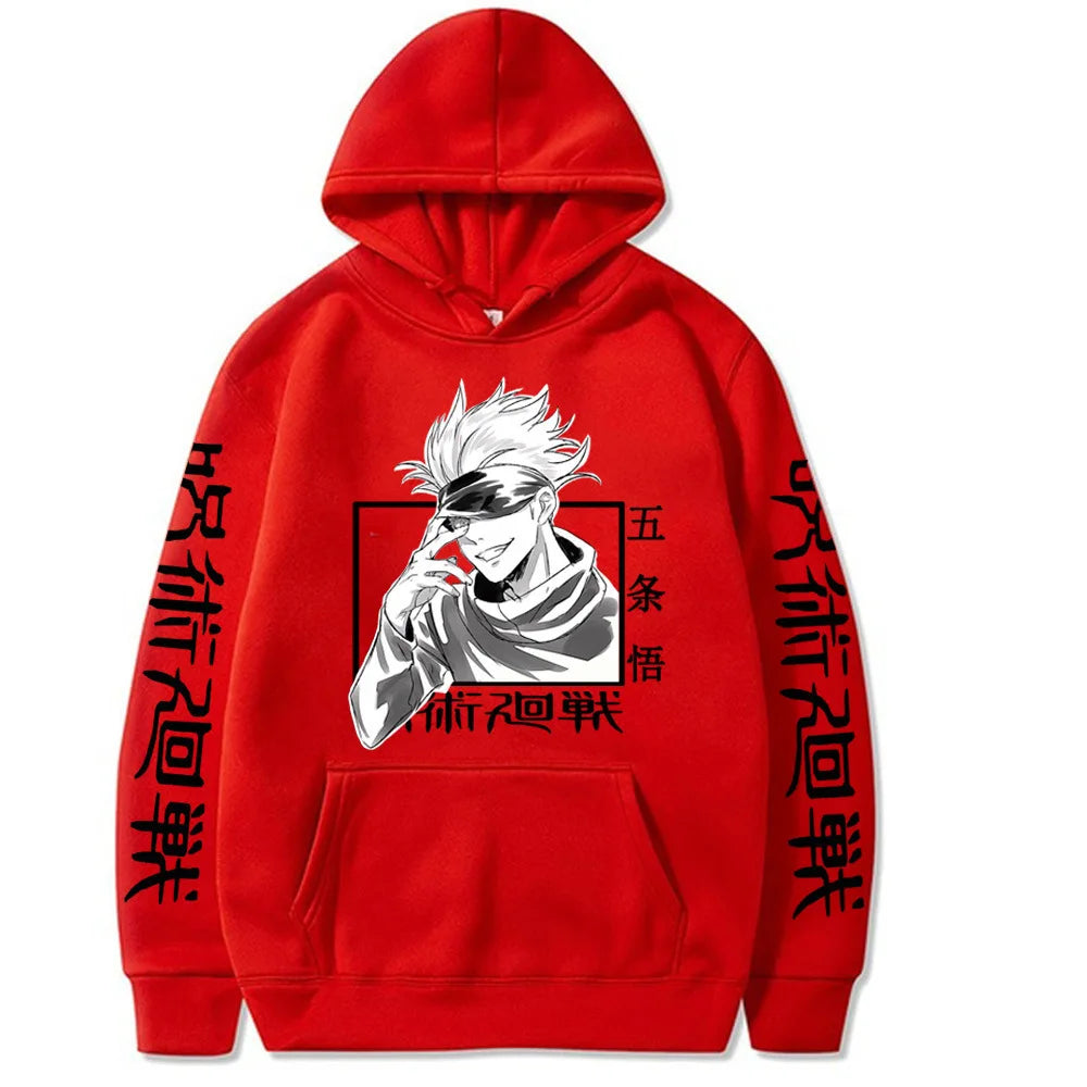 Japanese Manga Jujutsu Kaisen Satoru Gojo Men's Hoodie Sweatshirt Men Womnen Fashion Brand Design Pullover Men's Fleece Hoodies - Buy online at  Vibe In Cart.