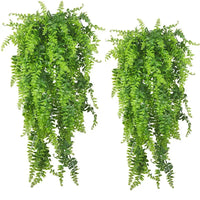 Artificial Hanging Plants 32 Inch Fake Boston Ferns Plastic Fake Plants for Wall House Wedding Garland Indoor Outdoor Decoration - Buy online at  Vibe In Cart.