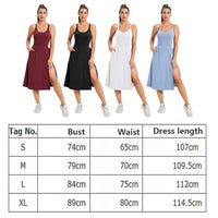 Women Tennis Dress  One Piece Gym Sports Fitness Yoga Casual Skirt Outdoor Golf Suit Badminton Dress Women Sportswear