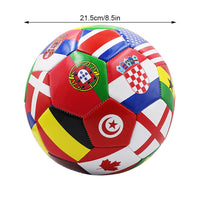 Flag Printed Soccer Ball Official Size 5 Soccer Match Ball Outdoor Match Game Football Pvc 2.7Thickened Team Training Footy Ball - Buy online at  Vibe In Cart.