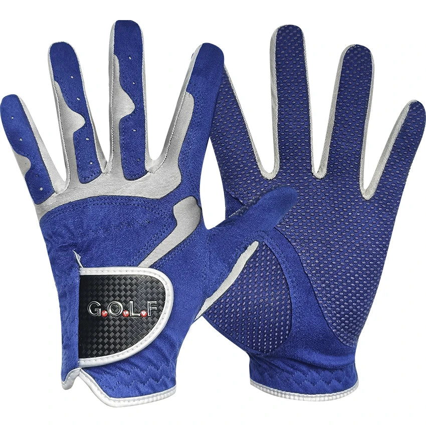 1pc golf gloves for men women left right hand GvOvLvF Brand new Fabric lycra sports gloves pair golfer gift blue white - Buy online at  Vibe In Cart.