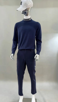 Men's Long-Sleeve Pullover Knit Sweater for Golf Wear, Casual and Slimming - Buy online at  Vibe In Cart.