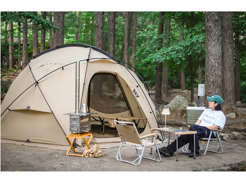 Waterproof Windproof Nylon Camping Dome Tent for 3-4 People