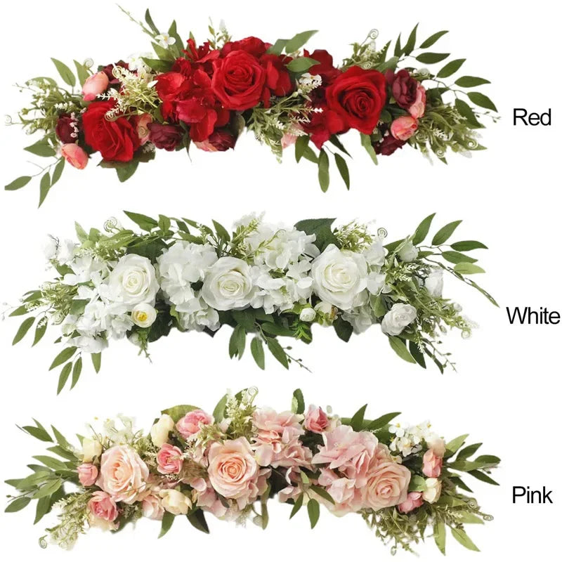 65cm Wedding Arch Flowers White Rose Decorative Floral Swag for Lintel Artificia Centerpieces for Door Window Home Decoration - Buy online at  Vibe In Cart.