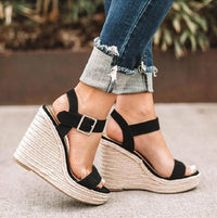 High Heels Women Leisure Wedge heel sandals 2024 New Summer Sandals Party Platform Wedges Heeled Fish mouth sandalias - Buy online at  Vibe In Cart.