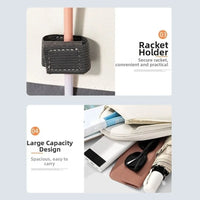 Large Capacity Tennis Backpack Waterproof Lightweight Pickleball Backpack Solid Color Zipper Closure Racquet Bag Tennis Match - Buy online at  Vibe In Cart.