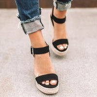 High Heels Women Leisure Wedge heel sandals 2024 New Summer Sandals Party Platform Wedges Heeled Fish mouth sandalias - Buy online at  Vibe In Cart.