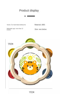 Baby Musical Instruments Drum Toys Montessori Learning Toys for Toddlers 1-3 Baby Early Hand Development Interactive Music Toys