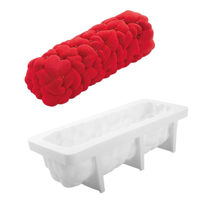 Food Grade Kitchen Bakeware Christmas Long Strip Mousse Cake Moulds Silicone Cake Molds French Mousse Mould Party Pastry Tray - Buy online at  Vibe In Cart.
