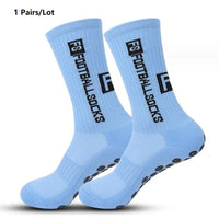 Men's Non-Slip Nylon Socks for Soccer and Basketball, 1 Pair, One Size