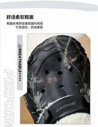 Winter Men Slippers Detachable Warm Furry Home Slippers Casual Outdoor EVA Lightweight Non Slip Perforated Garden Cotton Shoes - Buy online at  Vibe In Cart.