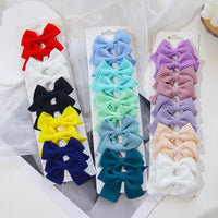 6/10Pcs/Set 2025 Fashion New Cute Ribbon Bowknot Hair Clips for Kids Handmade Baby Girls Hair Accessories - Buy online at  Vibe In Cart.