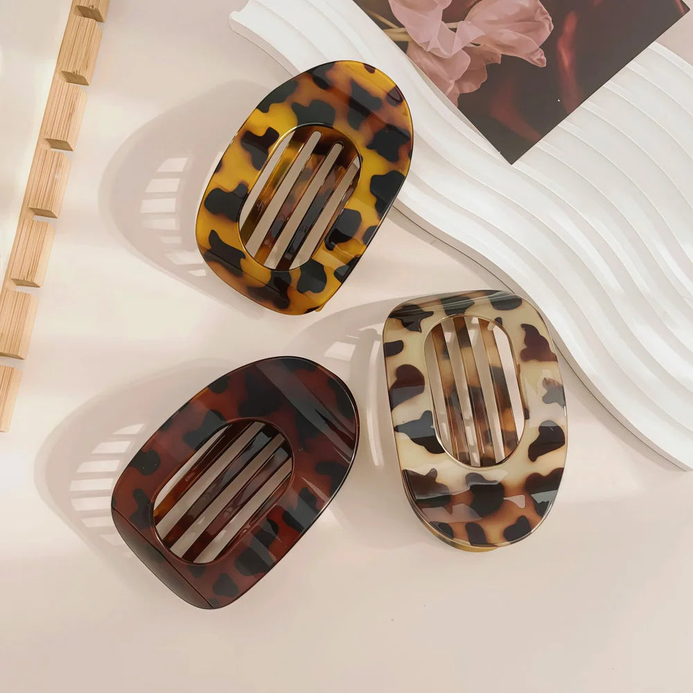 Plastic Hair Claw Clip for Women with Curved Design