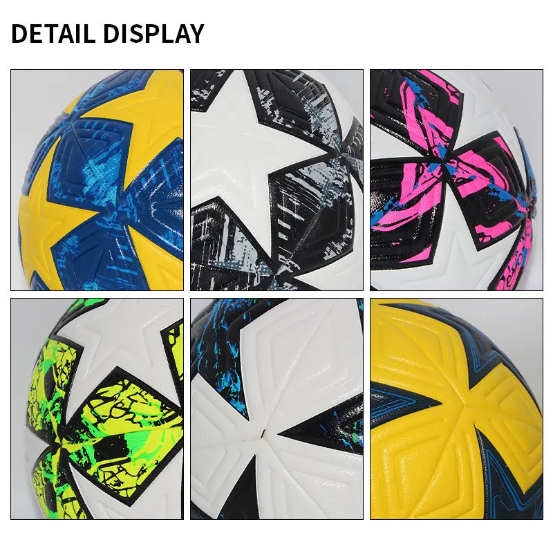 Standard Soccer Ball Professional Outdoors Sports Match Balls Training Seamless Football High Quality PU Material Size 5 Size 4 - Buy online at  Vibe In Cart.