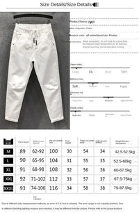 Women's White Straight Cotton Polyester Jeans Full Length