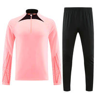 Long Sleeve Polyester Football Tracksuit Set for Men with Jacket and Pants