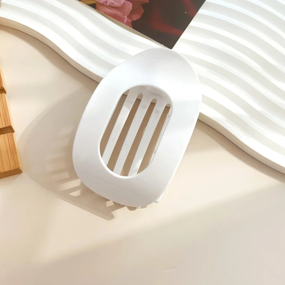 Plastic Hair Claw Clip for Women with Curved Design