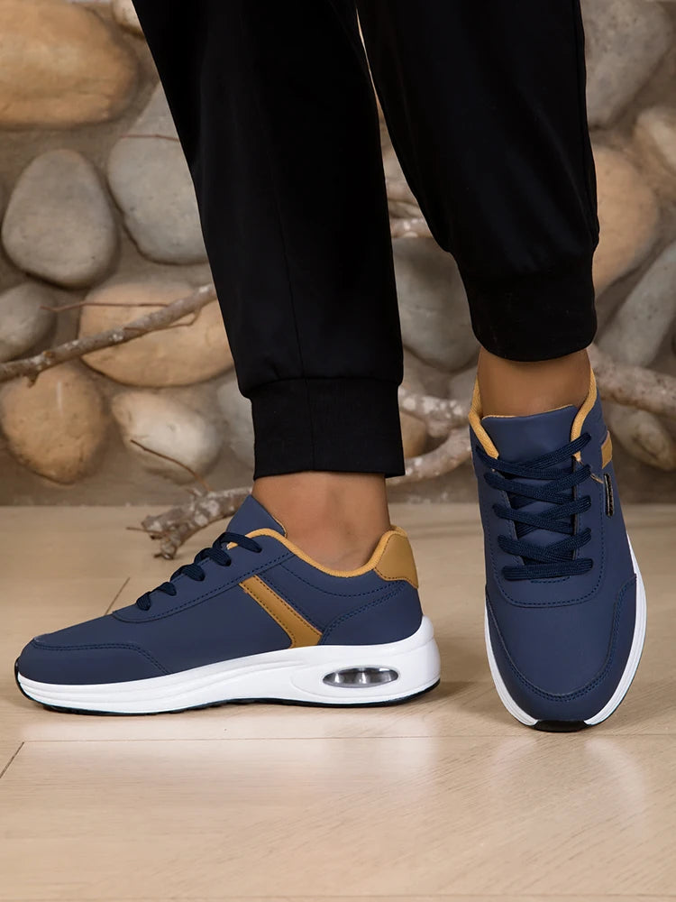 Men's Waterproof Non-Slip Casual Sports Shoes Lace-Up