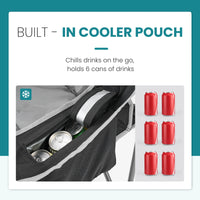 JHK Heavy Duty Camping Chair 450lbs Capacity Portable Folding Chair with Cup Holder Sturdy Steel Frame Outdoor Chair for Camping - Buy online at  Vibe In Cart.