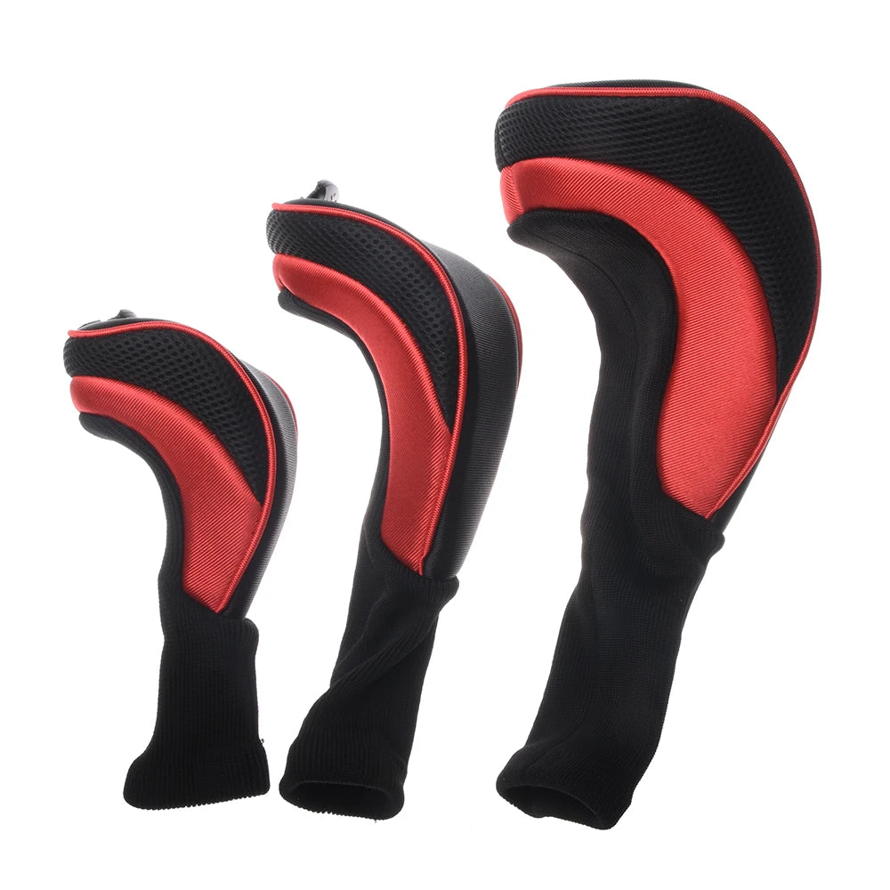 3Pcs/Set Long Neck Golf Club Head Covers Wood Driver Protect Headcover Number Tag Fairway Golf HeadCover Golf Accessories - Buy online at  Vibe In Cart.