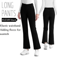 Women's Elastic High Waist Fleece Golf Pants for Winter