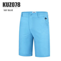 Men's Solid Polyester Breathable Elastic Sports Shorts