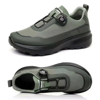 Men's Button Closure Casual Walking Shoes Flat Heel Design