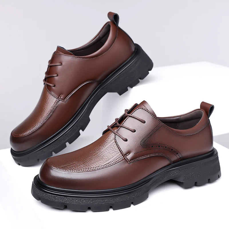 2025 New Classic Shoes for Men, Authentic Calfskin Brogue Formal Shoes for Men Handcrafted Men's Oxford Shoes Business Formal - Buy online at  Vibe In Cart.