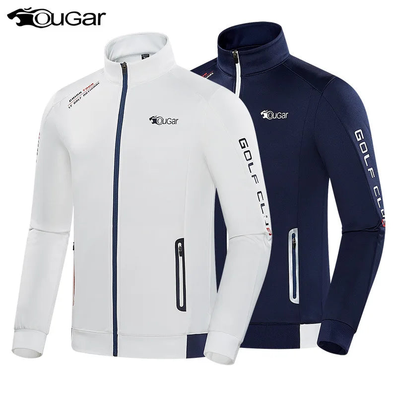 Men's Thick Warm Winter Golf Jacket Windproof Fleece