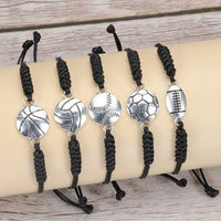 10Pcs Soccer Football Bracelets Knitted Braiding Alloy Adjustable Basketball Bracelet for Boys Girls Gifts Football Accessories - Buy online at  Vibe In Cart.
