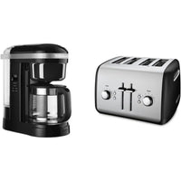 12 Cup Coffee Maker and 4 Slice Toaster Combo for Home Kitchen Use: HighCapacity Brewing and DualSlice Toasting with Adjustable - Buy online at  Vibe In Cart.