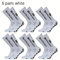 6 Pairs Breathable Football Socks Men Women Sports Socks Non-slip Silicone Bottom Soccer Baseball Socks Outdoor Sport Yoga Socks - Buy online at  Vibe In Cart.