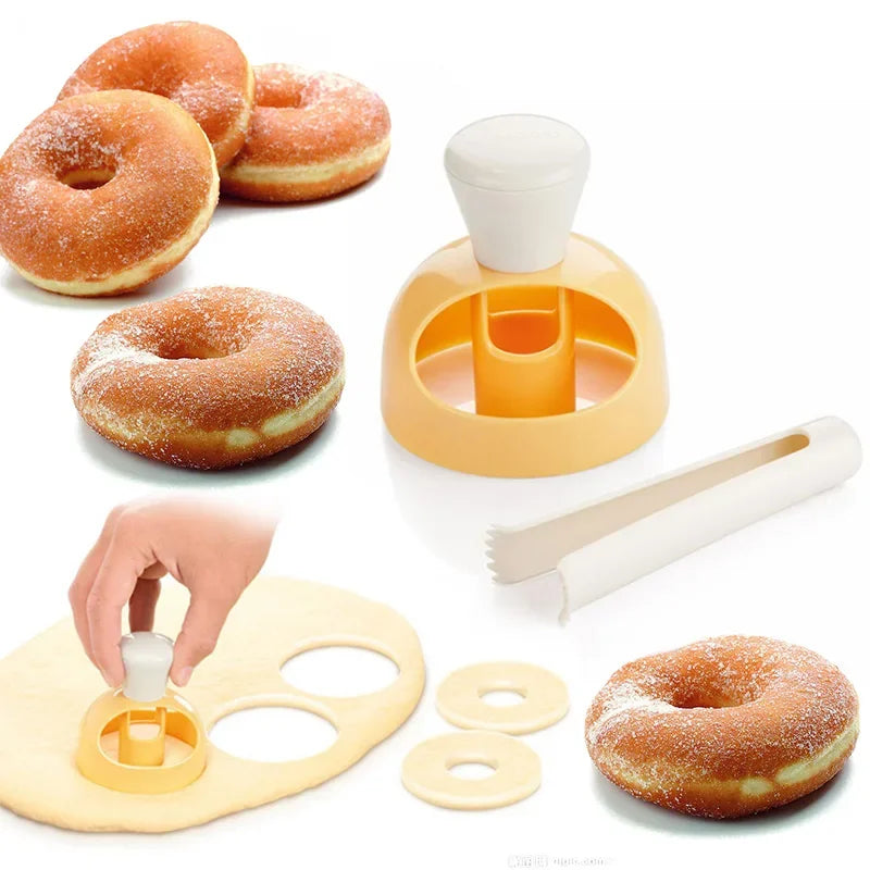 Plastic Donut Maker Waffle Molds Kitchen Accessory Bakeware Doughnut Maker Cake Mold Biscuit Cookies Diy Baking Tool - Buy online at  Vibe In Cart.