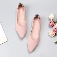Breathable Polyester Shoes Women Spring Flats Pointy Toe Ballerinas Ladies Stretch Knitted Loafers Daily Casual Shallow Shoes - Buy online at  Vibe In Cart.