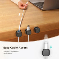 Plastic Magnetic Adhesive Cable Organizer with 7.5mm Slot