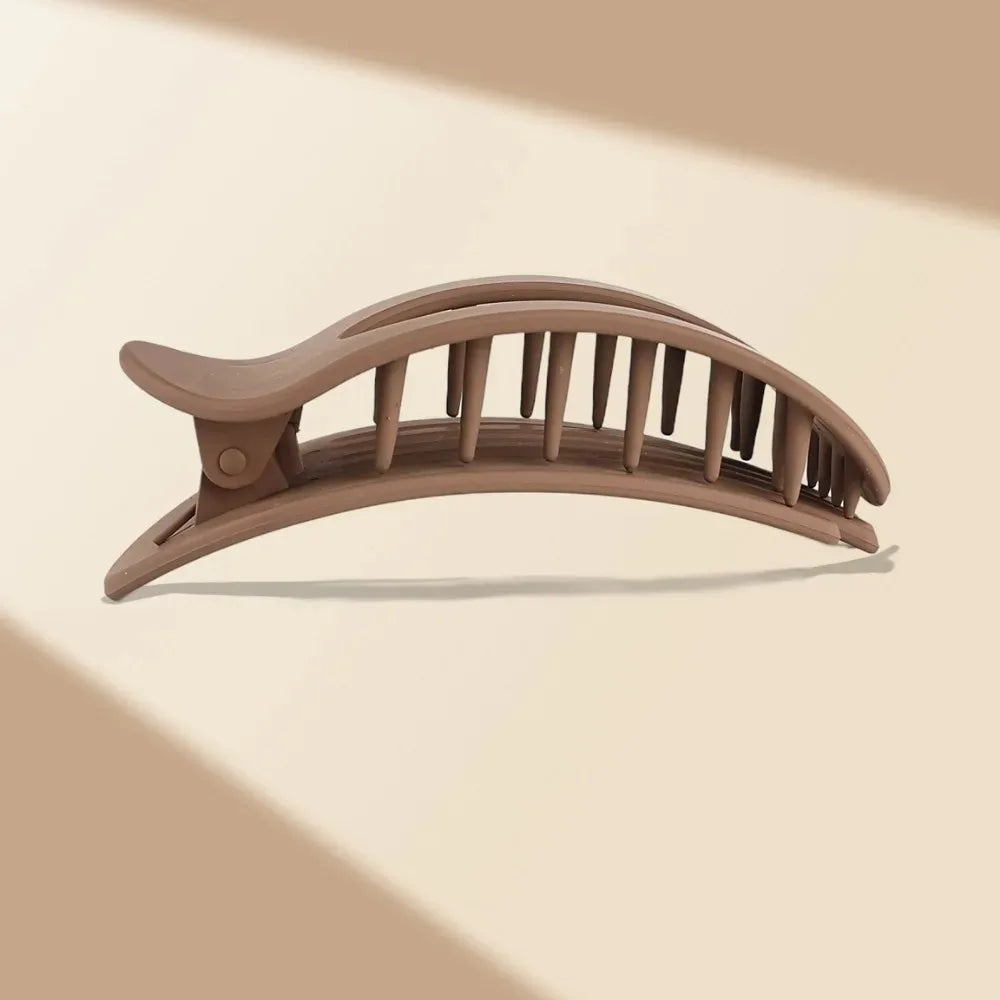 PC Hair Claw Clip for Women New Design Leopard Matte Curved Flat Styling Barrettes Acrylic Lying Down Hair Accessories - Buy online at  Vibe In Cart.