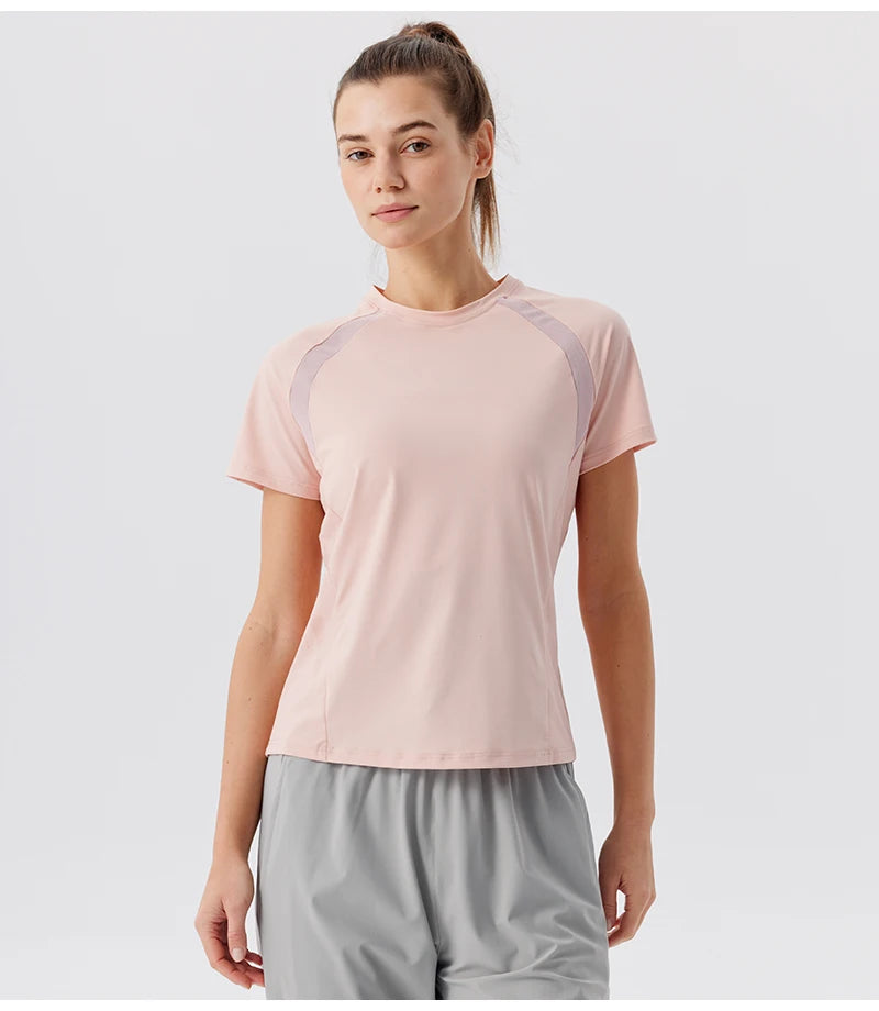 Summer Women's Tennis Sports T-Shirt Gym Running Fitness Training Sportswear Golf Yoga Shirts Quick Dry Breathable Top - Buy online at  Vibe In Cart.