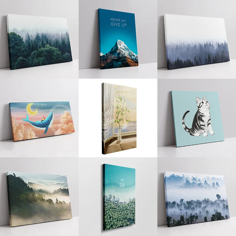 25x35 30x40cm Natural Wooden Picture Frame For Wall Canvas Frame Diamond Painting Frame Picture Poster Wall Frame Home Decor - Buy online at  Vibe In Cart.