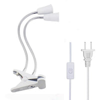 EU US Plug 360 Degrees Flexible Desk Lamp Holder E27 Base Light Socket Gooseneck Clip-On Cable With On Off Switch for Home Plant - Buy online at  Vibe In Cart.