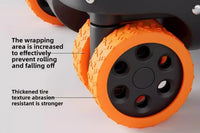 8-Piece Rubber Luggage Wheel Protectors with Noise Reduction