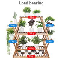 Extra Large Multi Tier Wood Flower Rack Plant Stand Bonsai Shelf Indoor Outdoor - Buy online at  Vibe In Cart.