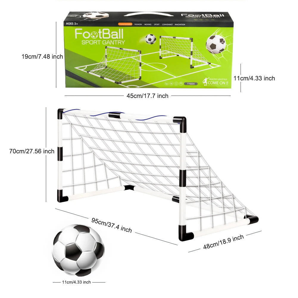Folding Soccer Goal with Pump Ball Football Goal Sports Toy Weather Resistant Portable Soccer Goal Football Sport Accessories - Buy online at  Vibe In Cart.