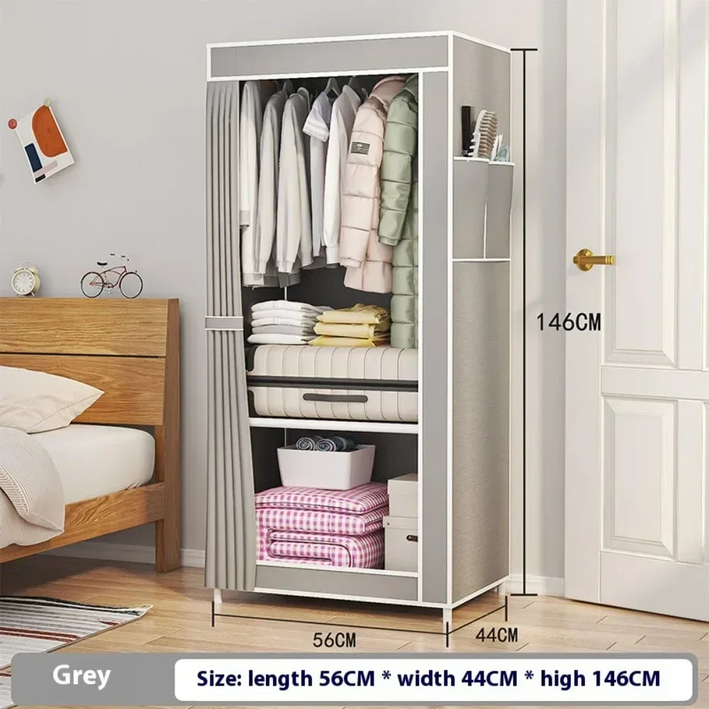 Minimalist Foldable Wardrobe Plastic Storage Cabinet Room Furniture Cheap Bedrooms Wardrobes Closet Armable Home Storage Rack - Buy online at  Vibe In Cart.