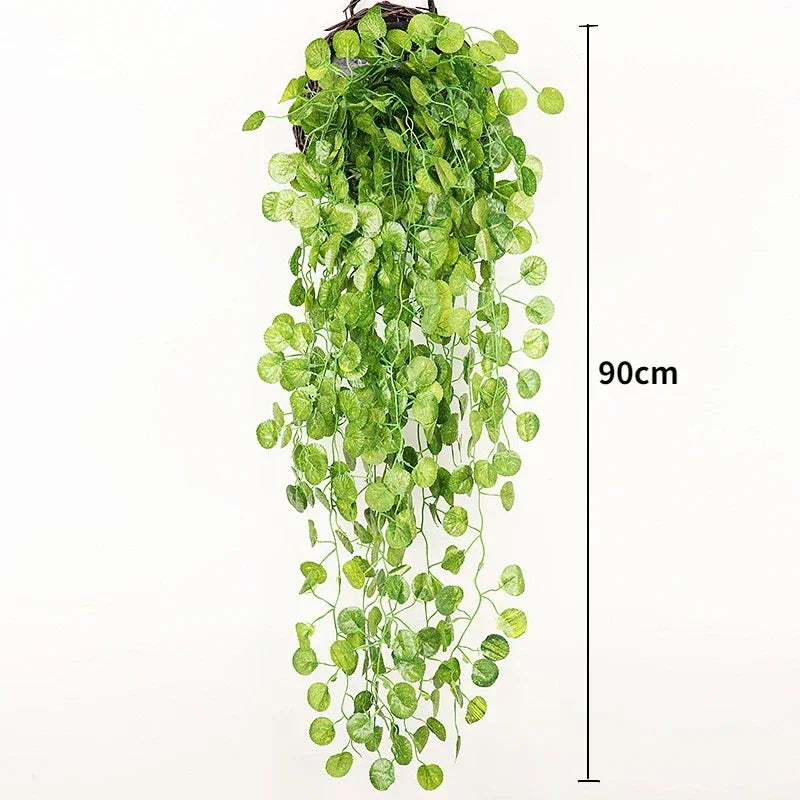 90cm Artificial Plant Vine Home Decoration Hanging Plastic Leaf Grass Garland Outdoor Wedding Party Decorations Fake Rattan Ivy - Buy online at  Vibe In Cart.