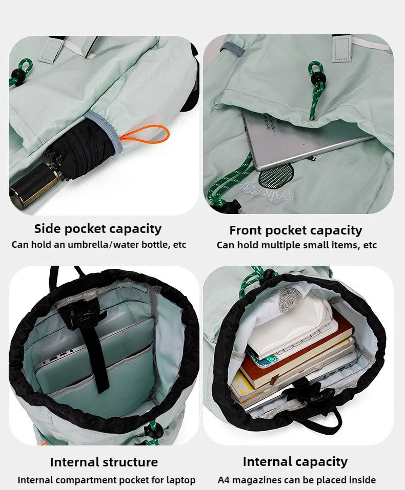 Portable Tennis badminton Racket Bag Versatile for outdoor use Lightweight Drawstring Back pack for Men and Women Hiking Bag - Buy online at  Vibe In Cart.